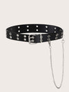 Stylish, Versatile, Double-breasted, General-purpose Belt, Punk-chic Accessories For Women