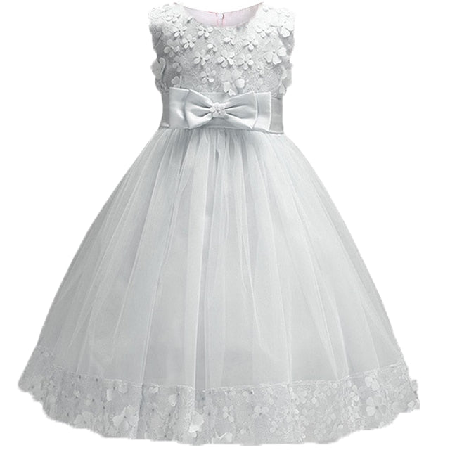 Lace Girls Wedding Party Dresses For Girl&#39;s Birthday Baby Kids Costume Evening Ball Dress Teenager Vestidos Clothes