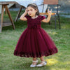 Flower Bow Infant Baby Girl Dress Lace Tutu Baptism Dresses for Girls 1st Year Birthday Party Wedding Baby Clothes