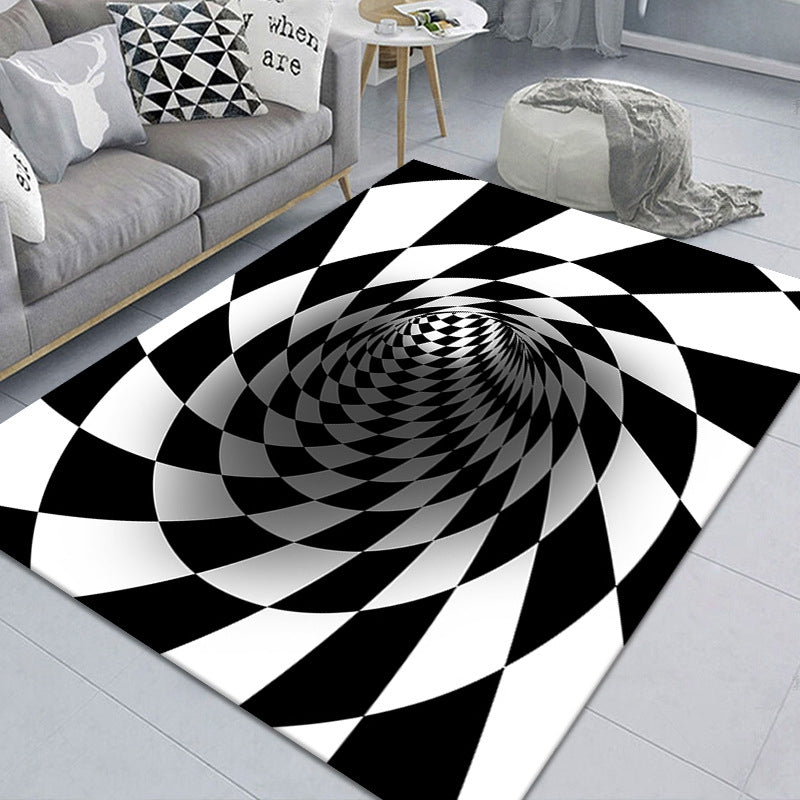 Trap Vision Carpet 3D Geometric Stereoscopic Illusion Floor Mat