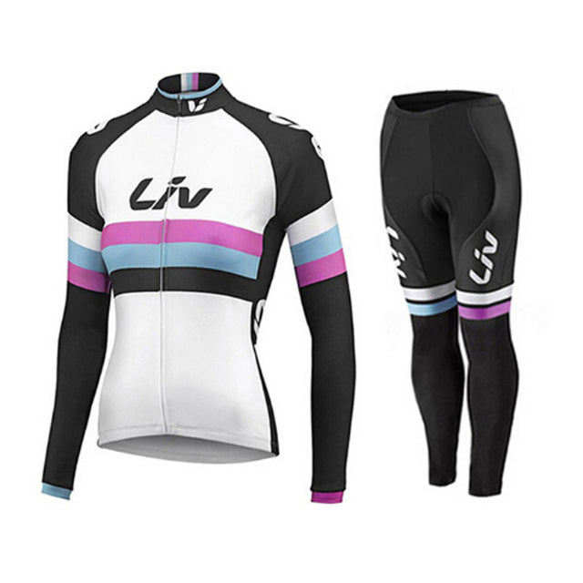 Women LIV Sun-Proof Fall Cycling Clothing Long Sleeve 2022 Bike Jersey MTB Suit Female Bicycle Clothes Sport Uniform Kit Dress